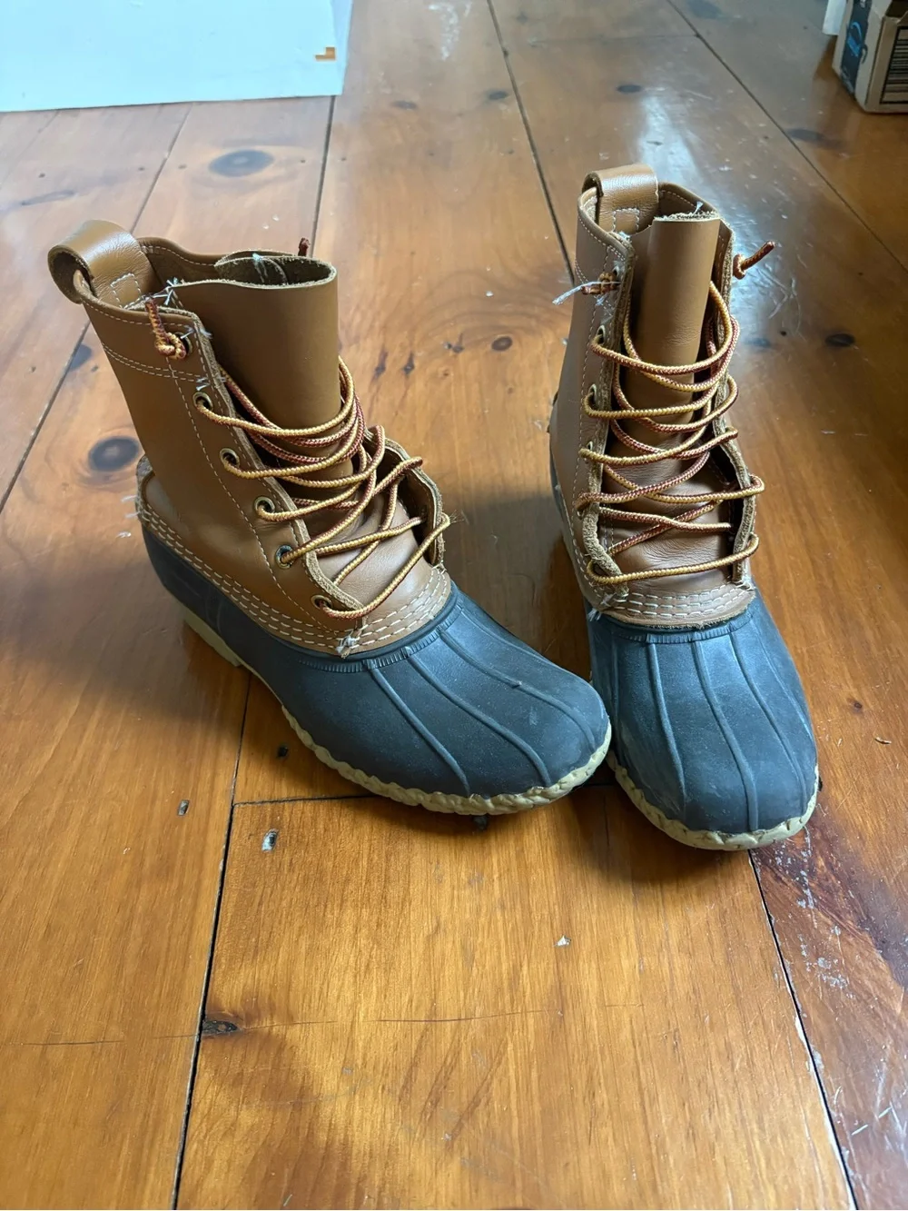 L.L. Bean Bean Boots in Caramel Brown